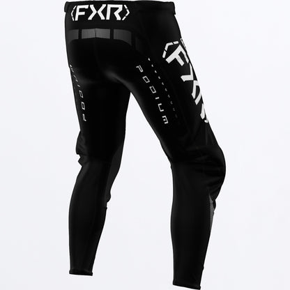 Pantalon FXR Podium MX - Black/White - vista oficial 2