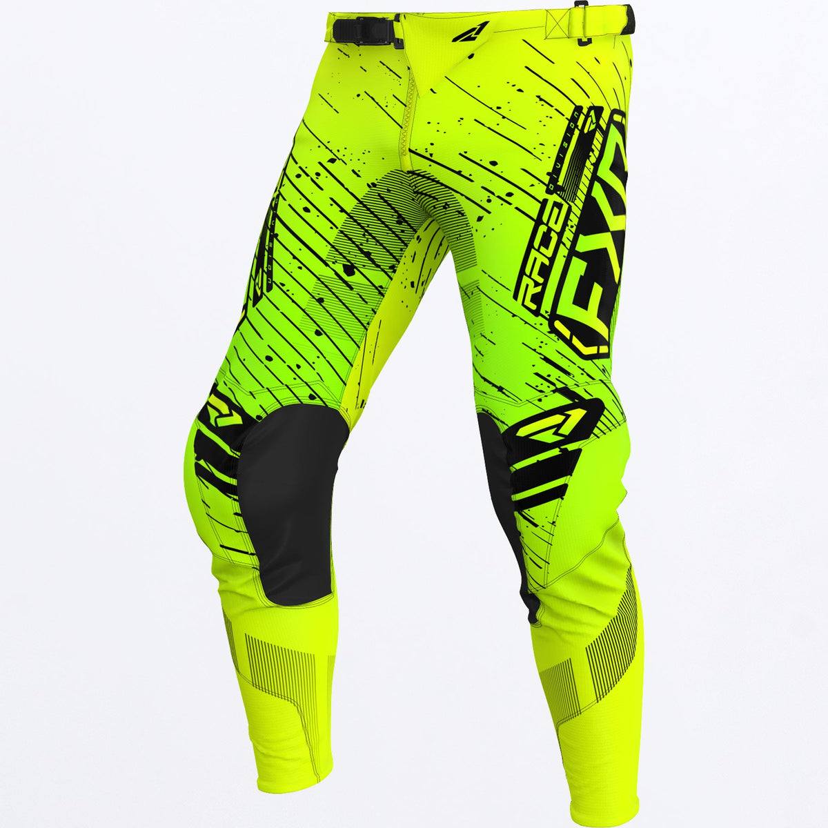 Pantalon FXR Podium MX - HiVis/Lime/Black - vista oficial 1