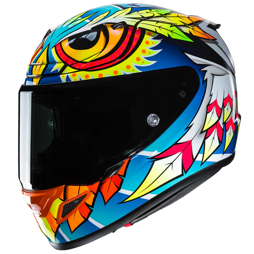 Casco HJC RPHA 12 Spasso - Blue Yellow Orange White - vista 1