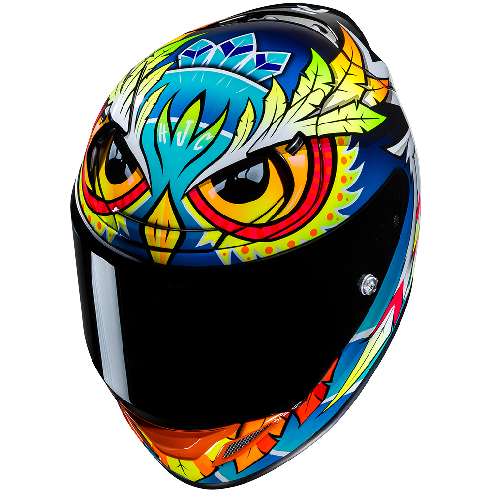 Casco HJC RPHA 12 Spasso - Blue Yellow Orange White - vista 2