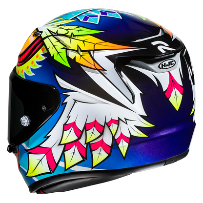Casco HJC RPHA 12 Spasso - Blue Yellow Orange White - vista 3