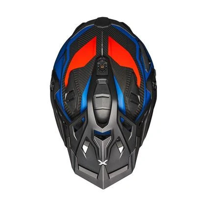 Casco Nexx X.WED3 Keyo - BLUE.RED MT - vista 2 - vista superior