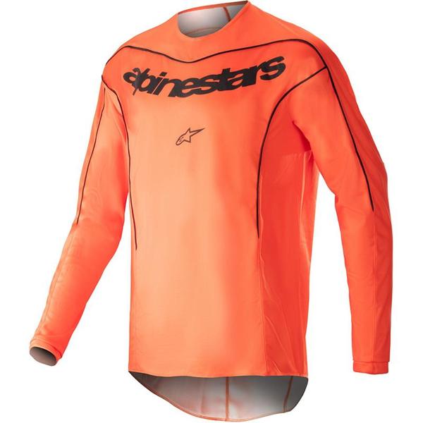 Jersey Alpinestars Fluid Lurv Hot Orange Black 3762023-411 - vista frontal