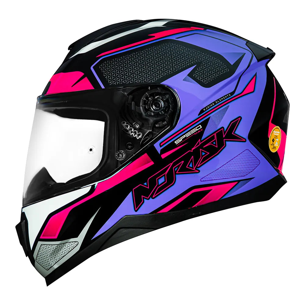 Casco Norisk Razor Speed - Negro y rosa