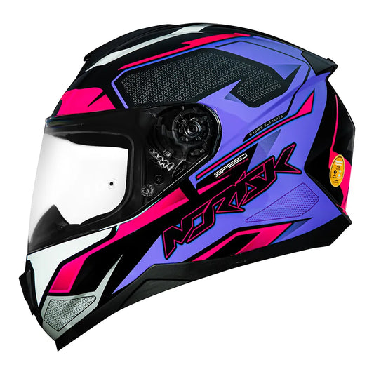 Casco Norisk Razor Speed - Negro y rosa