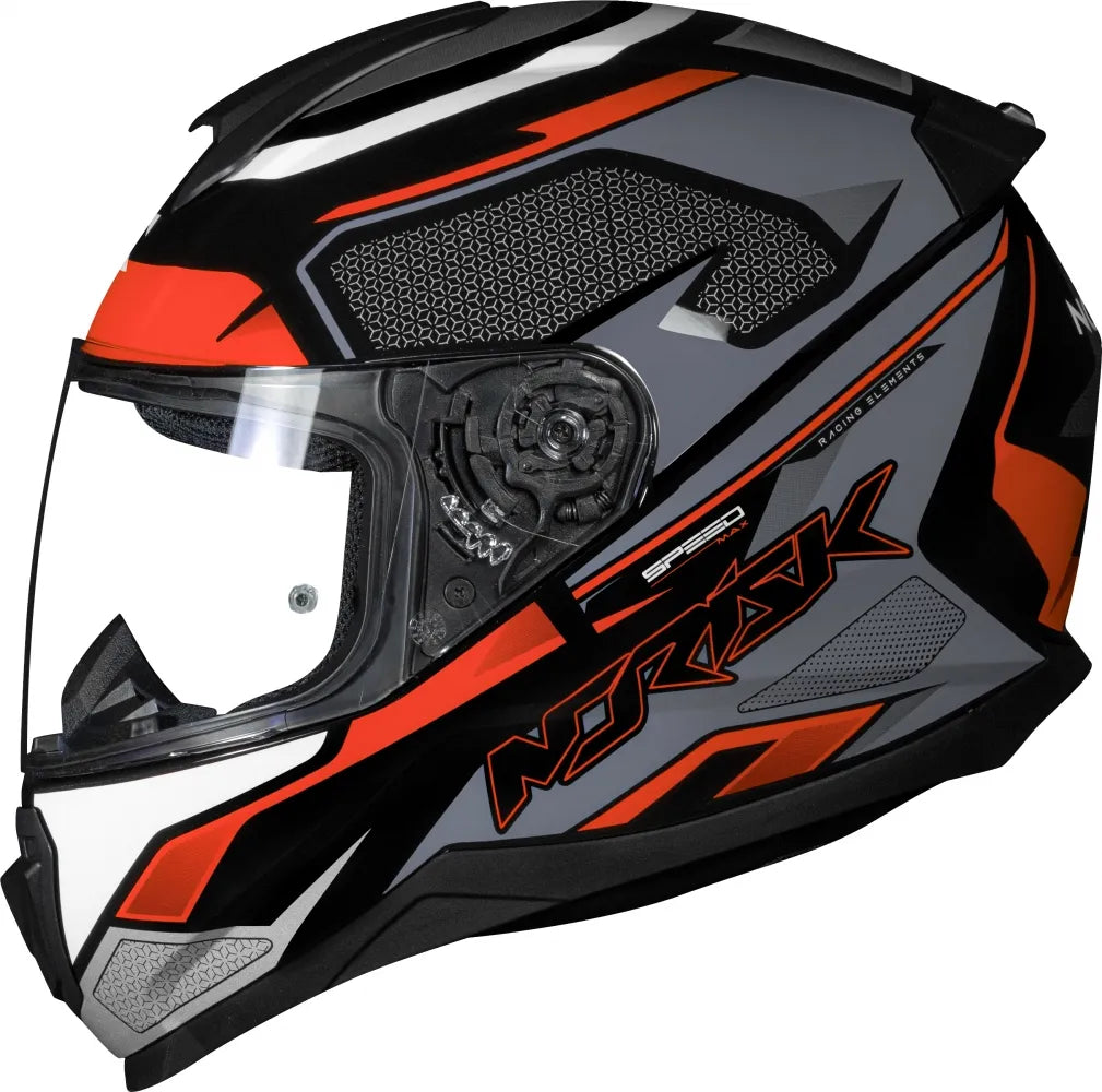 Casco Norisk Razor Speed - Negro, gris y naranja