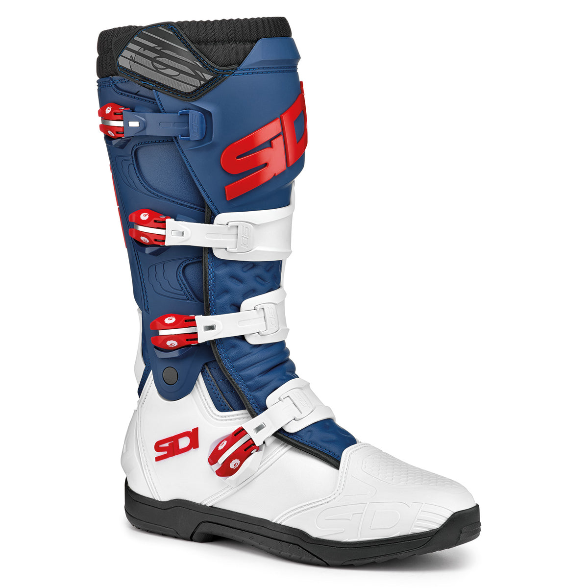 Botas Sidi X-Power SC - White/Navy/Red - lateral