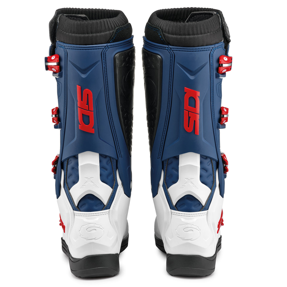 Botas Sidi X-Power SC - White/Navy/Red - posterior