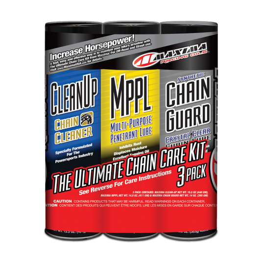 Maxima SYN CHAIN GUARD ULTIMATE CHAIN CARE COMBO KIT 3-PACK AEROSOL